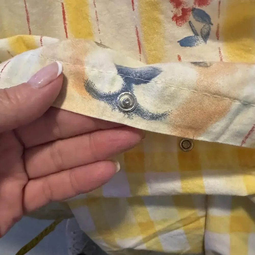 Vintage Anna French Bear Nursery Crib Duvet Cover Shams Yellow Soft Cotton 50x74